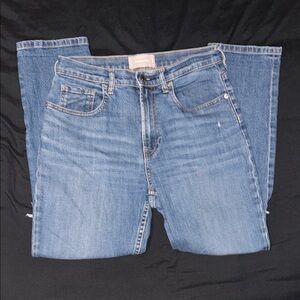 Everlane Women’s Ankle Cut Jeans Ripped Knees